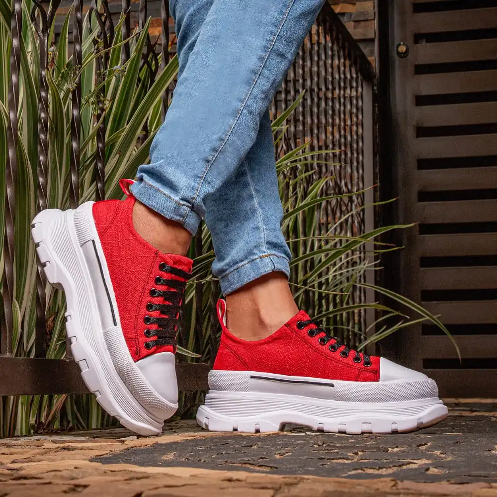 Tênis Plataforma Feminino GuGi 620-GG – Estilo, Conforto e Tendência