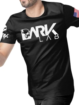 Camiseta Dry-Fit Preta Dark Lab – Treino, Academia e Fitness