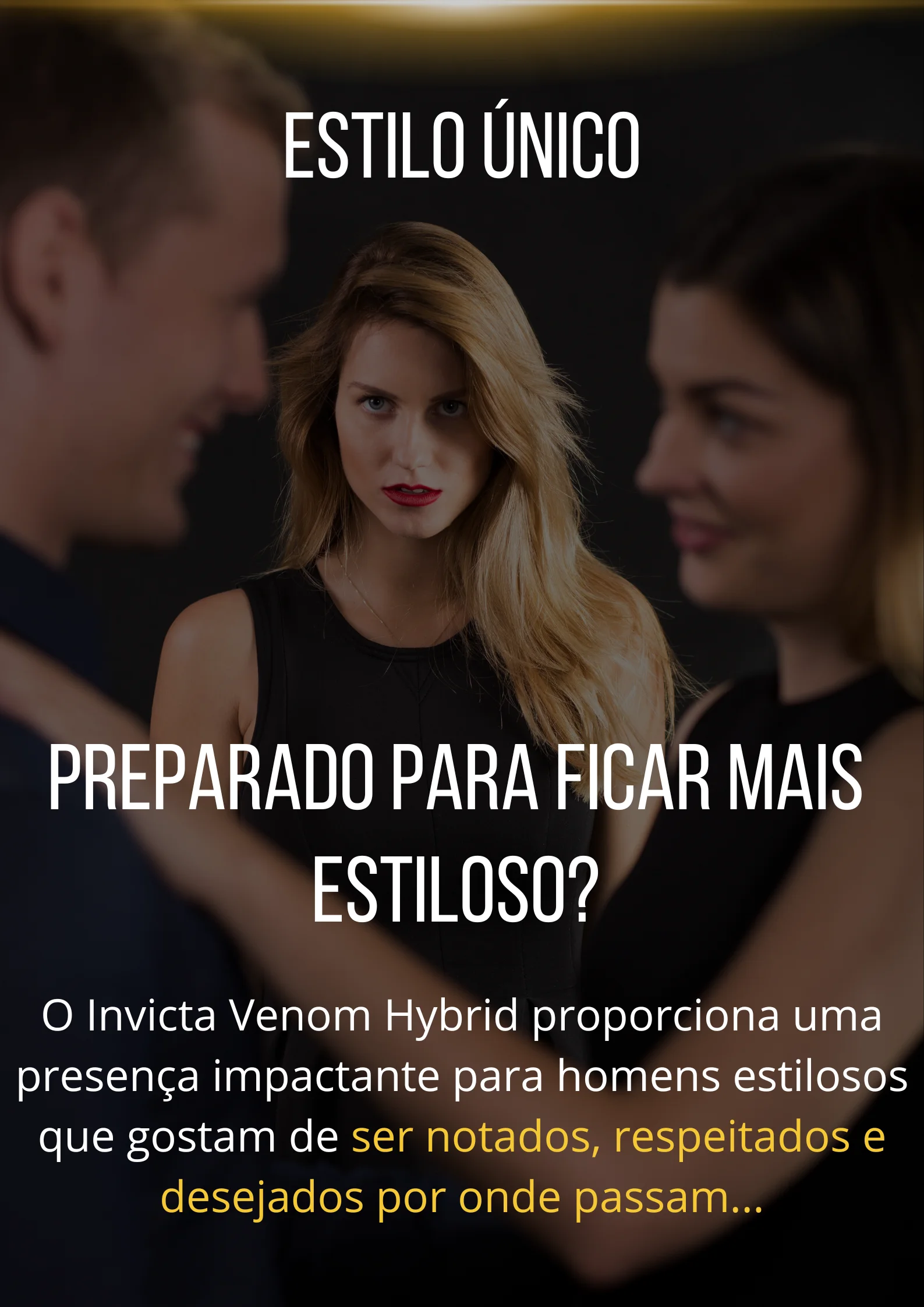 Relógio ORIGINAL Masculino INVICTA Venom Hybrid de Luxo Dourado Banhado a Ouro - Imagem 9
