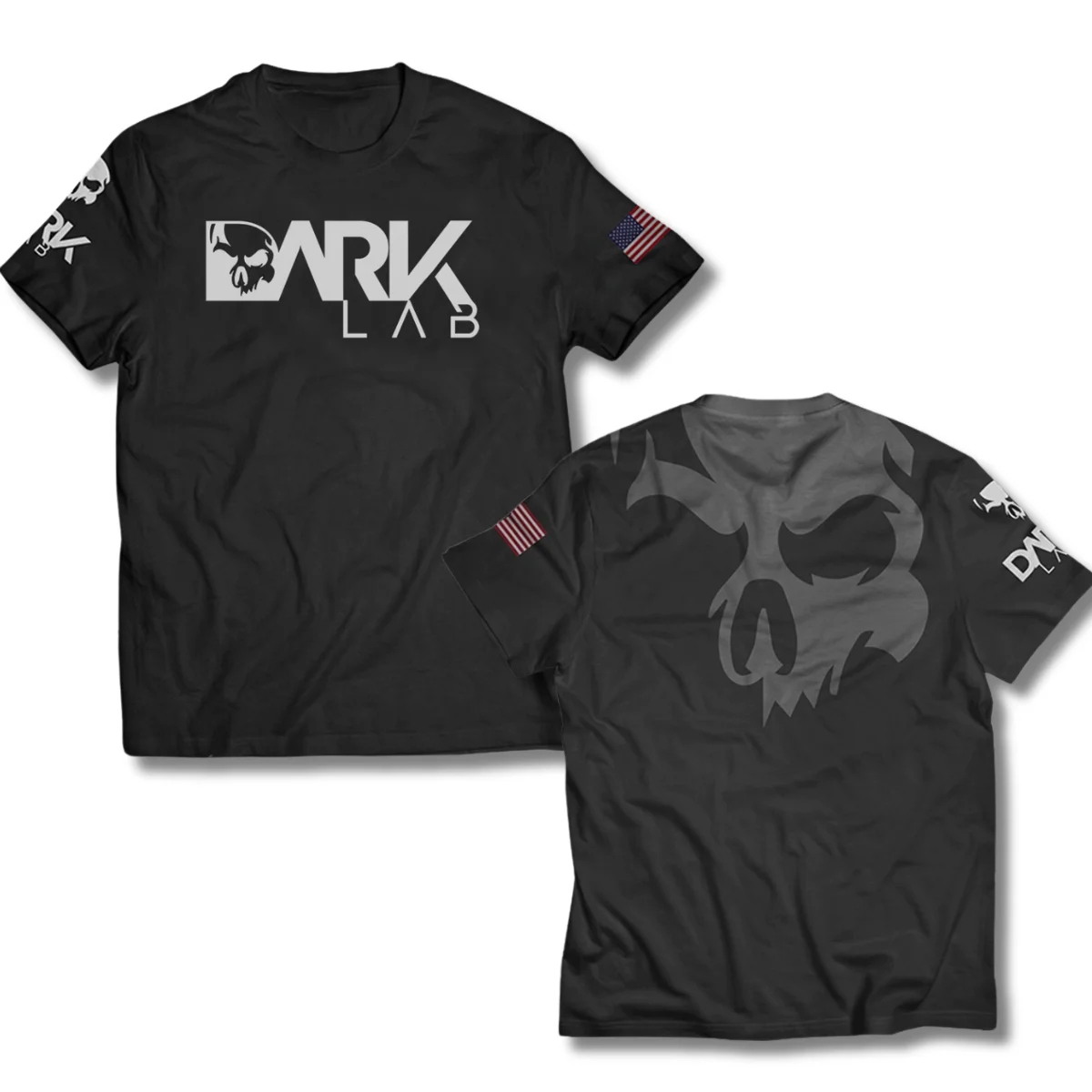Camiseta Dry-Fit Preta Dark Lab – Treino, Academia e Fitness - Imagem 4