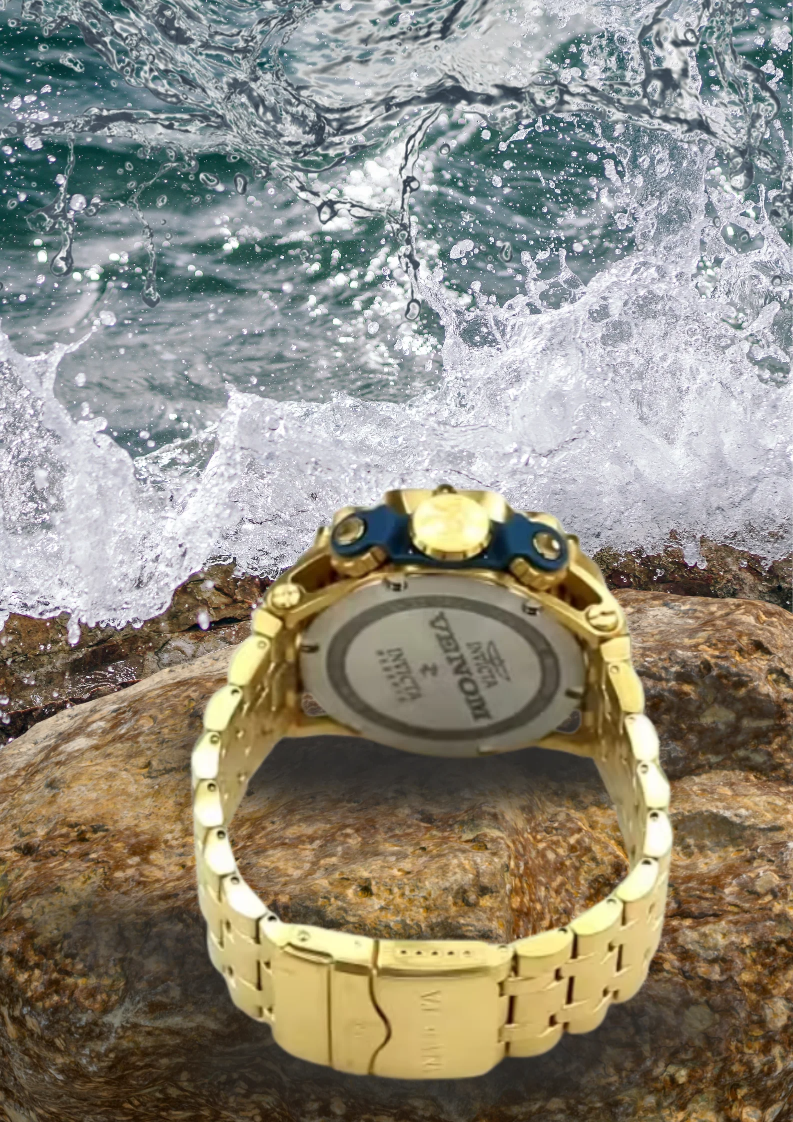 Relógio ORIGINAL Masculino INVICTA Venom Hybrid de Luxo Dourado Banhado a Ouro - Imagem 12