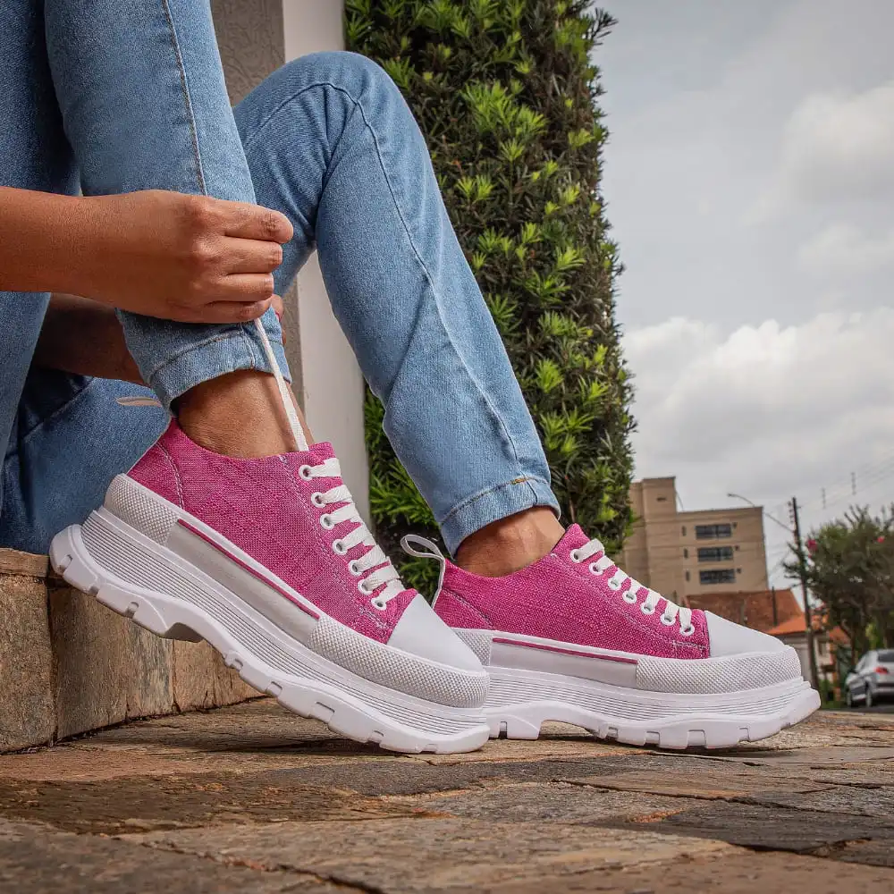 Tênis Plataforma Feminino GuGi 620-GG – Estilo, Conforto e Tendência - Imagem 5