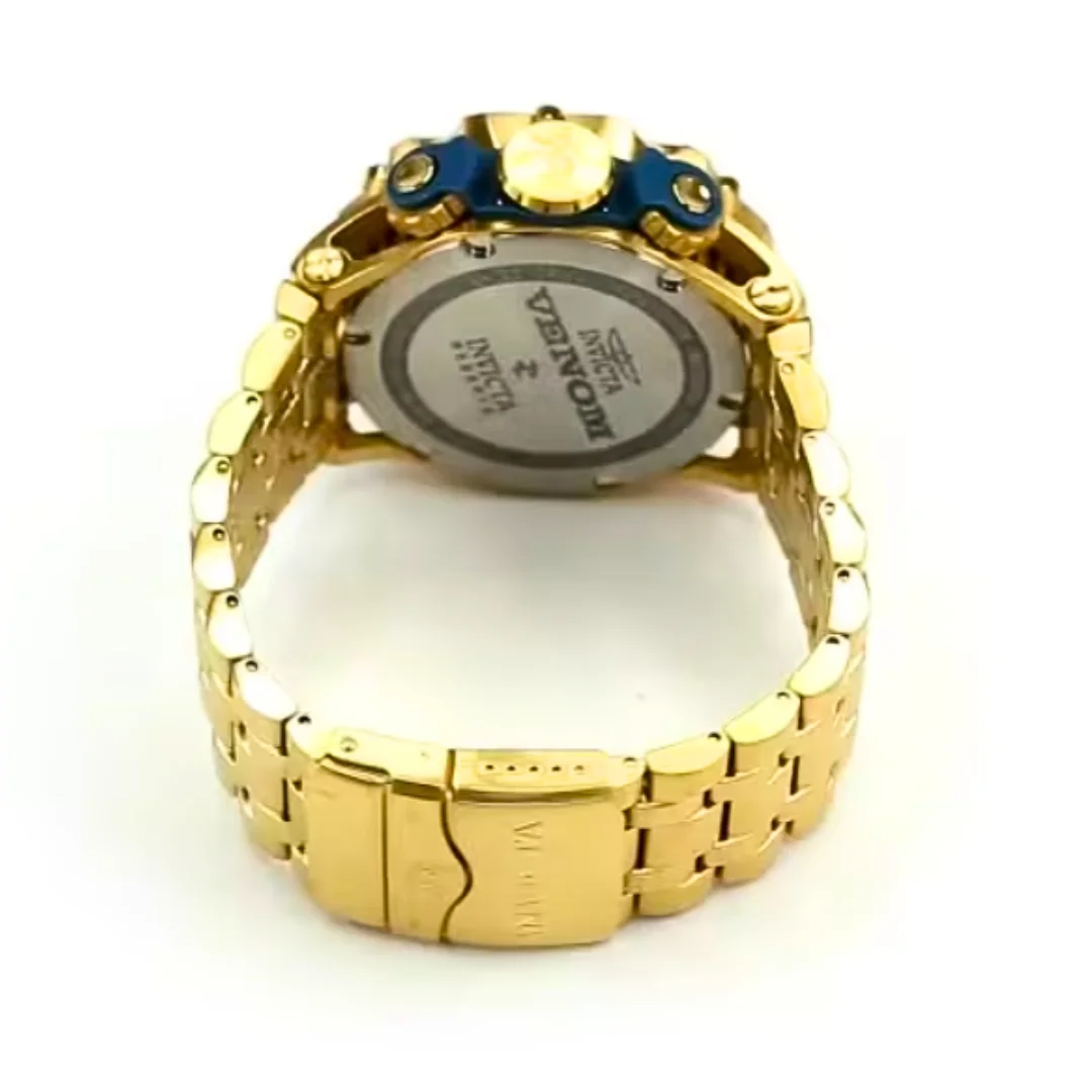 Relógio ORIGINAL Masculino INVICTA Venom Hybrid de Luxo Dourado Banhado a Ouro - Imagem 2