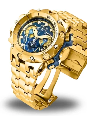 Relógio ORIGINAL Masculino INVICTA Venom Hybrid de Luxo Dourado Banhado a Ouro 18K Robus