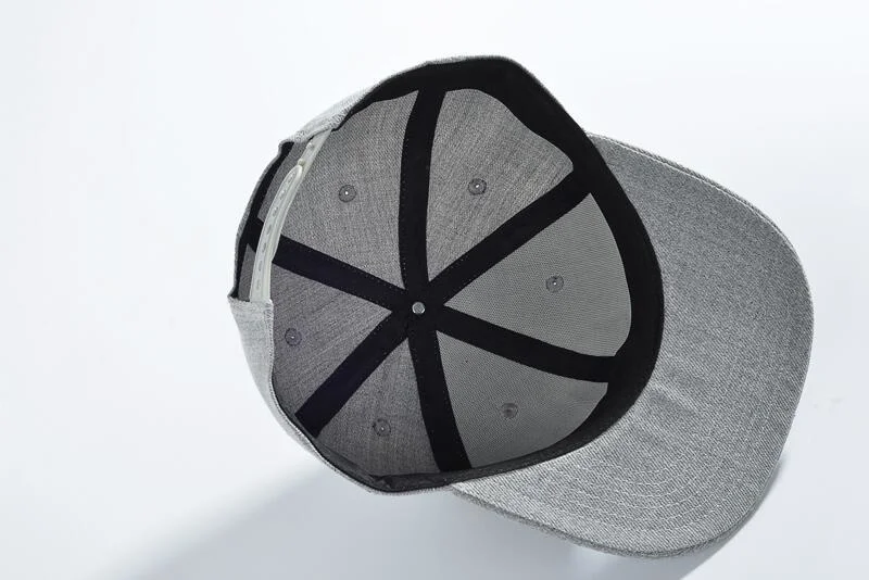 Boné Snapback de Lã Cinza com Bordado 3D – Estilo Urbano - Imagem 13