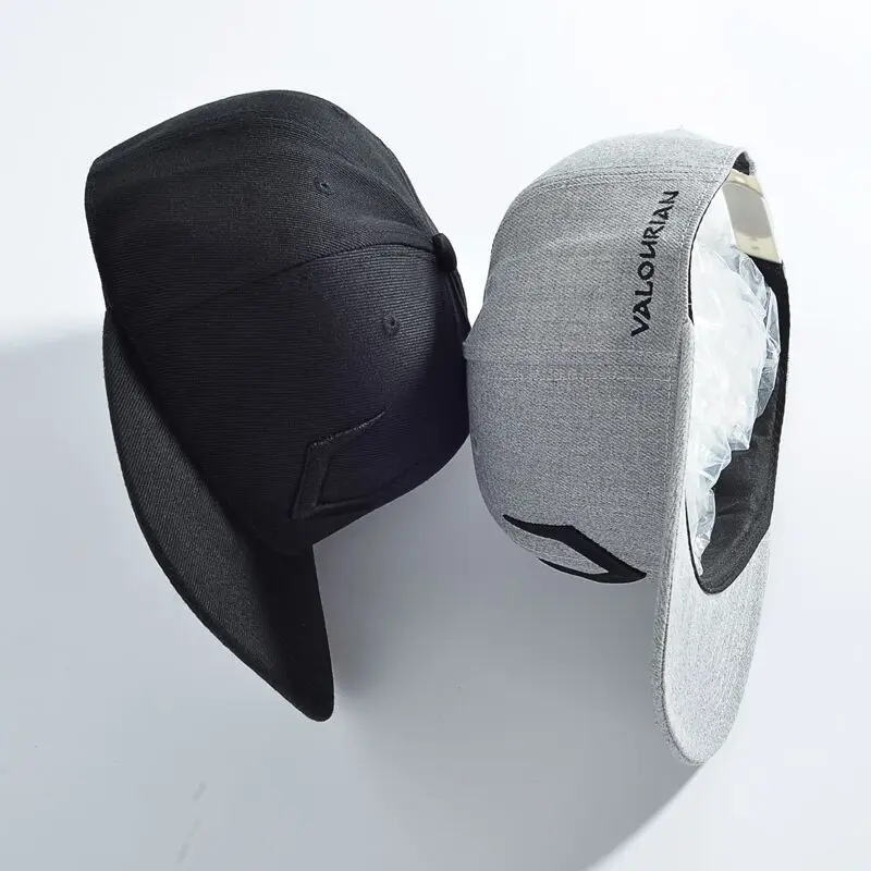 Boné Snapback de Lã Cinza com Bordado 3D – Estilo Urbano - Imagem 4