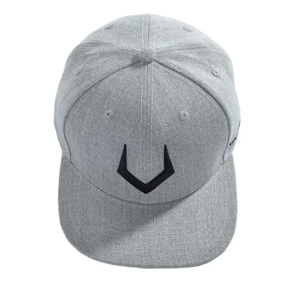 Boné Snapback de Lã Cinza com Bordado 3D – Estilo Urbano - Imagem 5