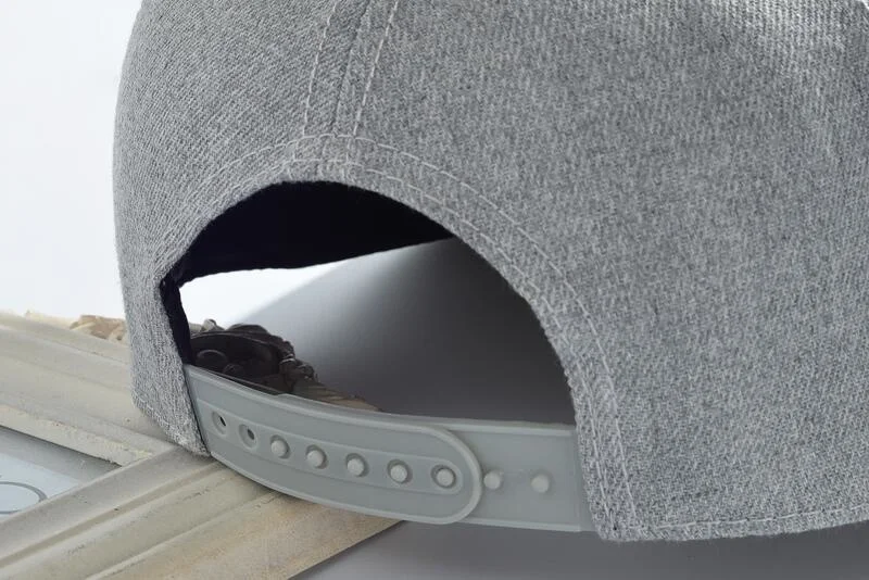 Boné Snapback de Lã Cinza com Bordado 3D – Estilo Urbano - Imagem 12
