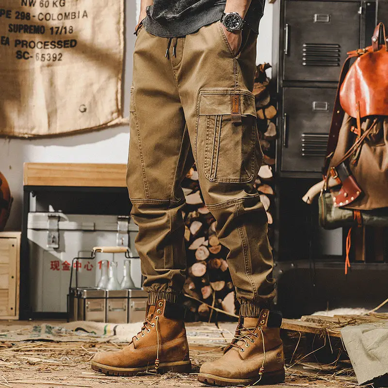 Calça Cargo Preta Masculina – Vintage Streetwear Japonês - Imagem 5