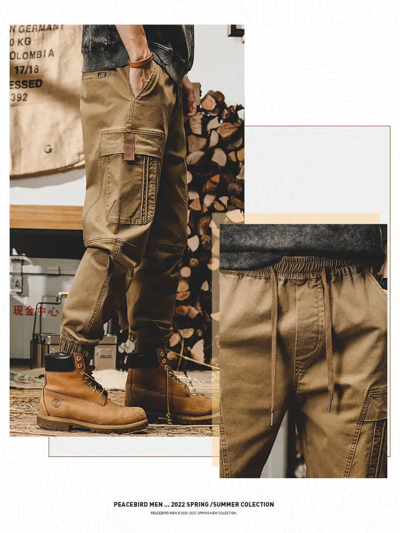 Calça Cargo Preta Masculina – Vintage Streetwear Japonês - Imagem 22