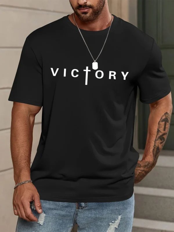 Camiseta Masculina Oversized Vitória | Moda Verão Esportiva Casual - Imagem 8