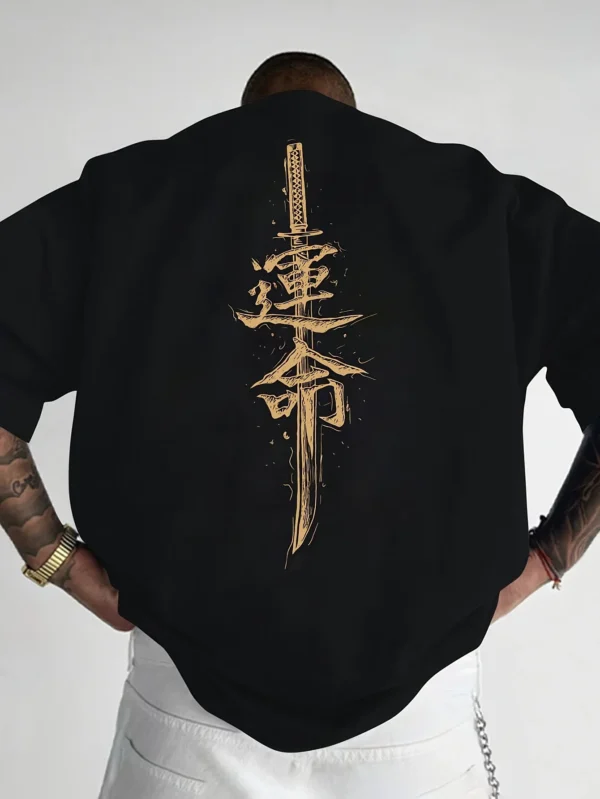 Camiseta Oversized Masculina 100% Algodão | Verão Casual Esportivo - Imagem 3