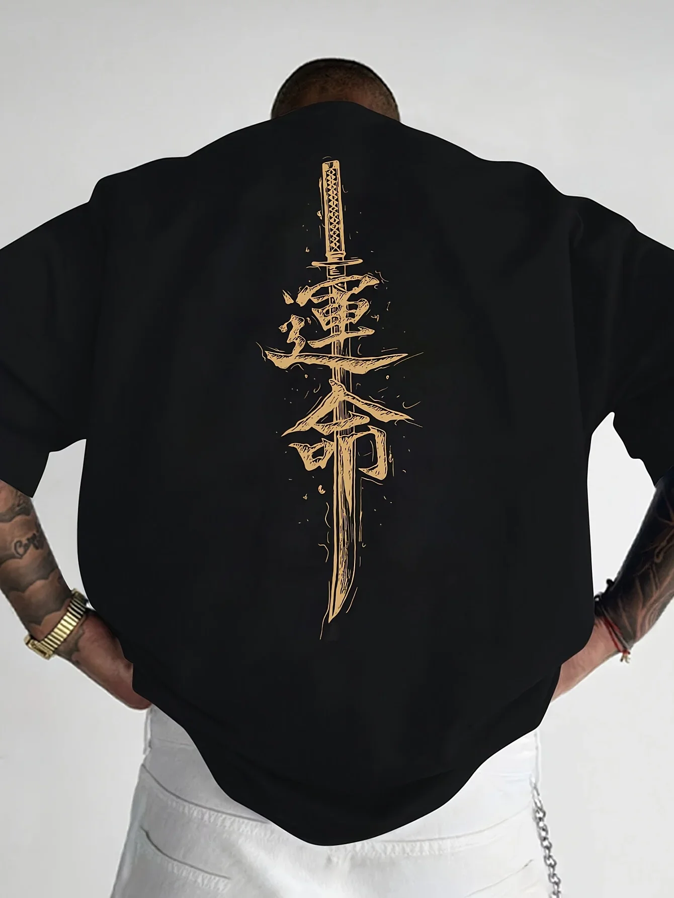 Camiseta Oversized Masculina 100% Algodão | Verão Casual Esportivo - Imagem 3