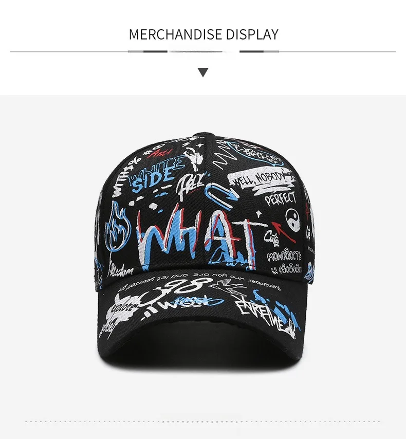Boné Estilo Graffiti Unissex – Algodão, Moda Feminina e Masculina Casual - Imagem 13