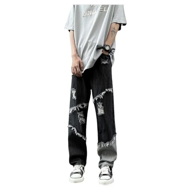 Calça Masculina com Franjas – Estilo Hip Hop, Moda Streetwear - Imagem 5