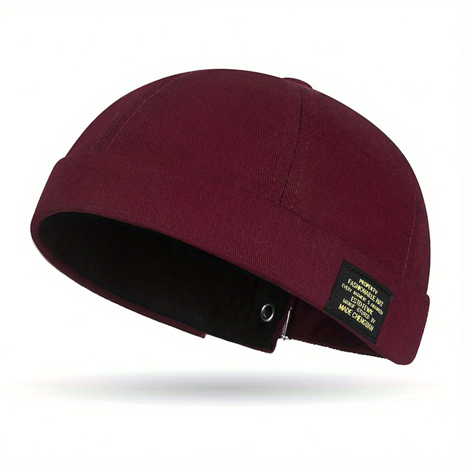 Chapéu Gorro Sem Aba Unissex – Algodão Clássico, Cor Sólida, Estilo Casual - Imagem 4