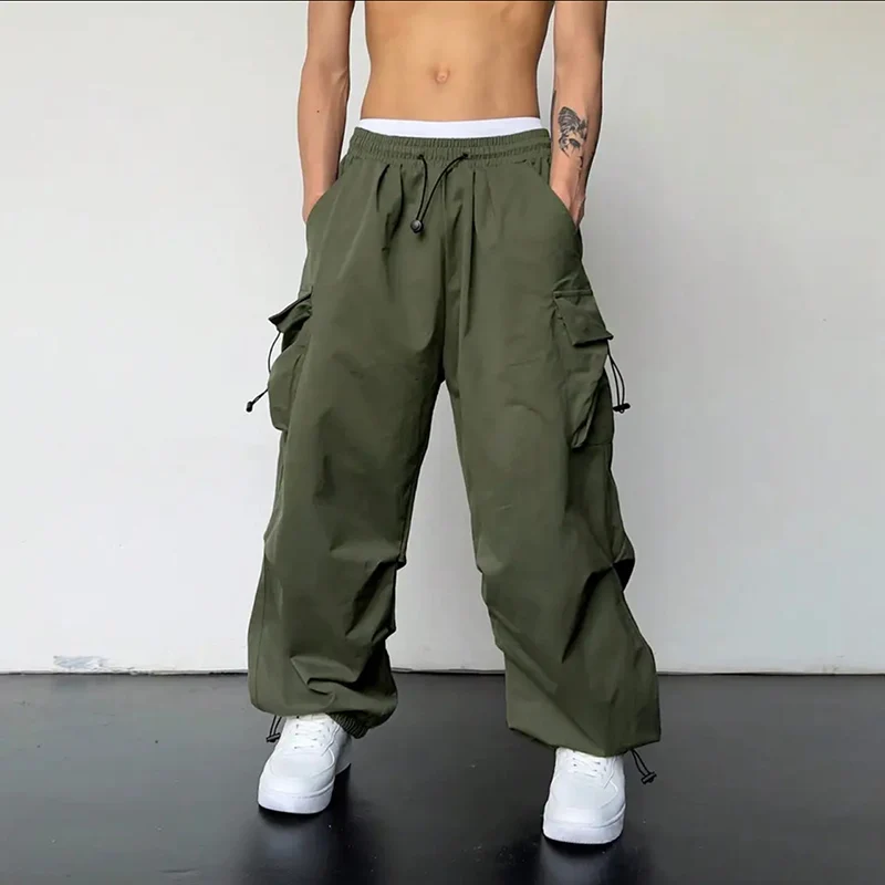 Calças Cargo Casuais Estilo Americano – Original Cargo hip hop - Imagem 11