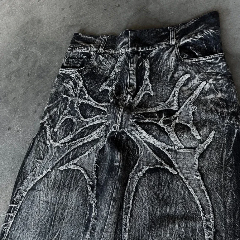 Calça Jeans Oversized Baggy Unissex – Estilo Y2K Phantom - Imagem 3