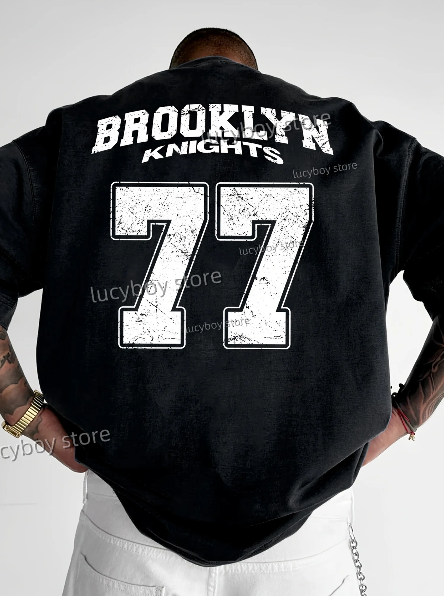 Camiseta Oversized Masculina Brooklyn 77 | Streetwear Esportivo