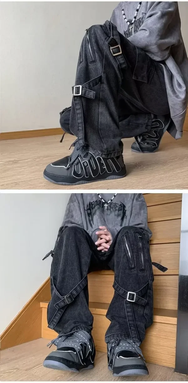Calça Jeans Masculina Boca de Sino – Streetwear - Imagem 5
