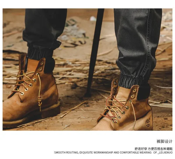 Calça Cargo Preta Masculina – Vintage Streetwear Japonês - Imagem 27