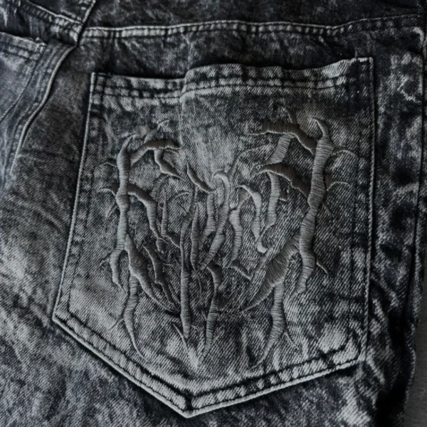 Calça Jeans Oversized Baggy Unissex – Estilo Y2K Phantom - Imagem 4