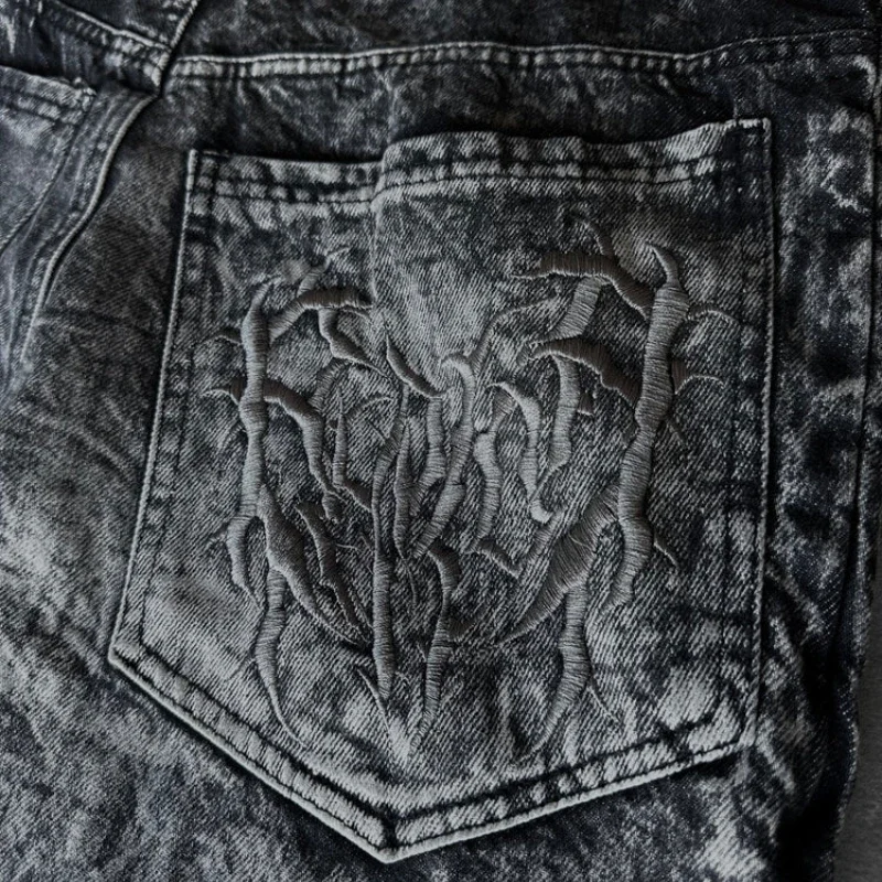 Calça Jeans Oversized Baggy Unissex – Estilo Y2K Phantom - Imagem 4
