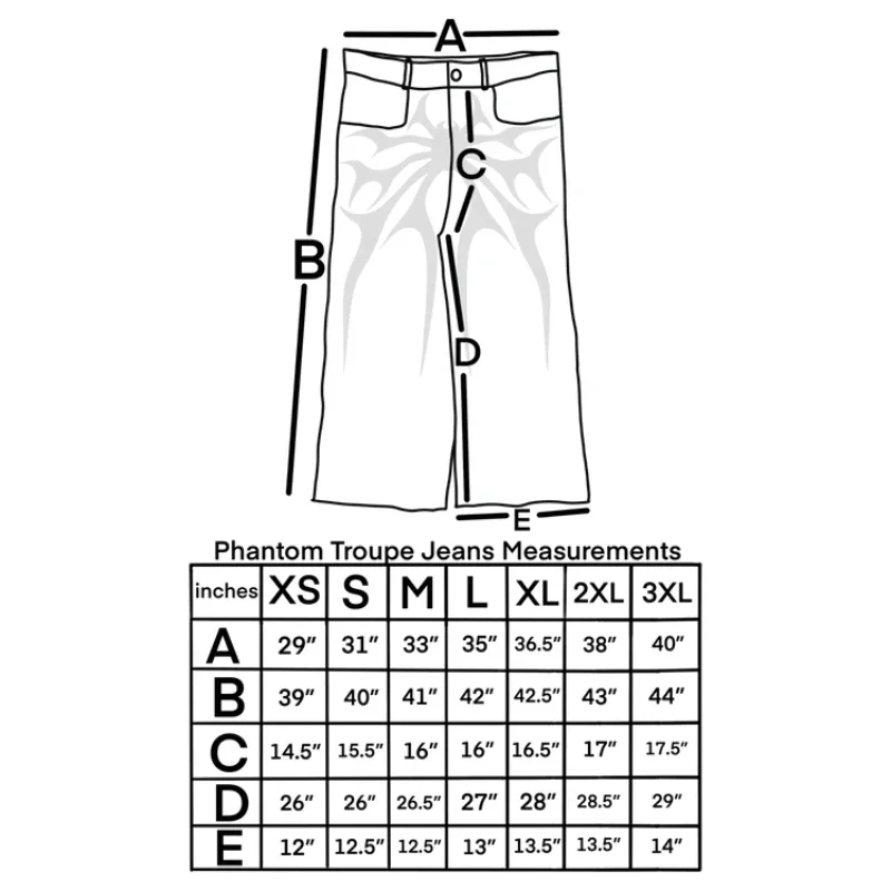 Calça Jeans Oversized Baggy Unissex – Estilo Y2K Phantom - Imagem 7