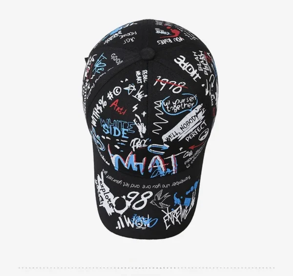 Boné Estilo Graffiti Unissex – Algodão, Moda Feminina e Masculina Casual - Imagem 17