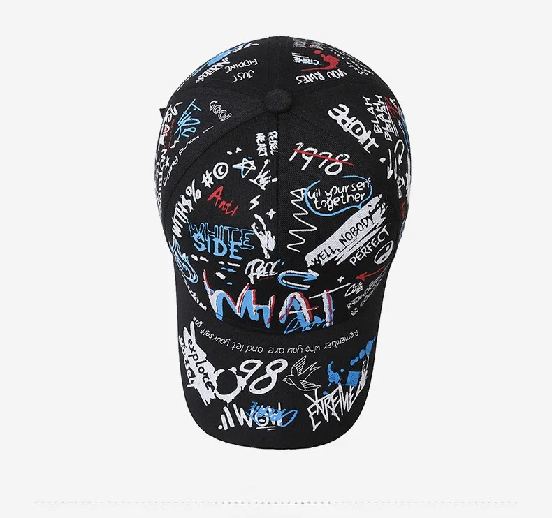 Boné Estilo Graffiti Unissex – Algodão, Moda Feminina e Masculina Casual - Imagem 17