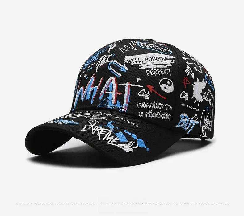 Boné Estilo Graffiti Unissex – Algodão, Moda Feminina e Masculina Casual - Imagem 14
