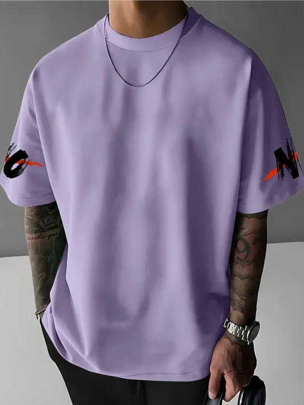amiseta Streetwear Masculina Verão 2025 | Fibra de Poliéster Premium – Moda Urbana Oversized - Imagem 4