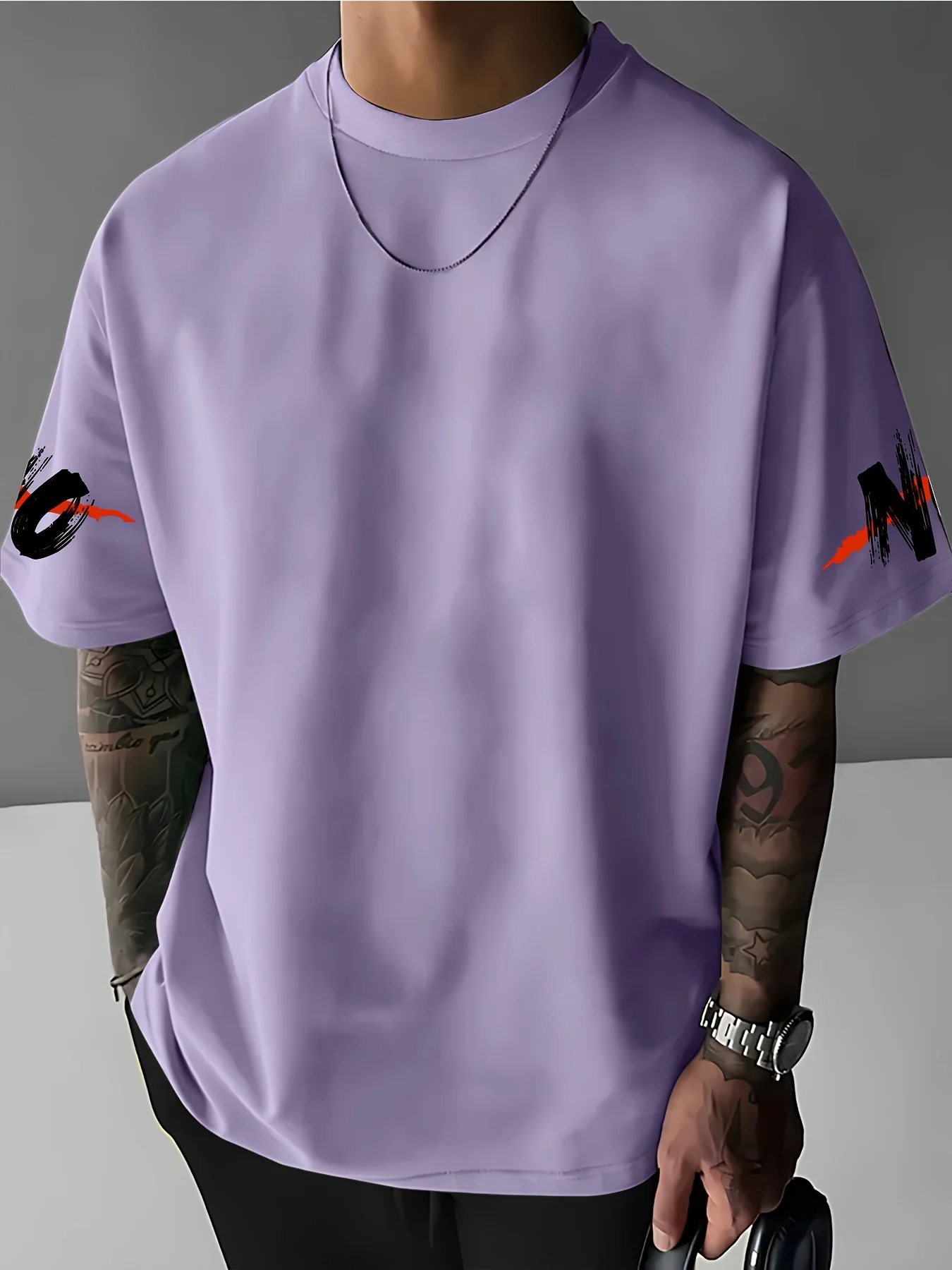 amiseta Streetwear Masculina Verão 2025 | Fibra de Poliéster Premium – Moda Urbana Oversized - Imagem 4