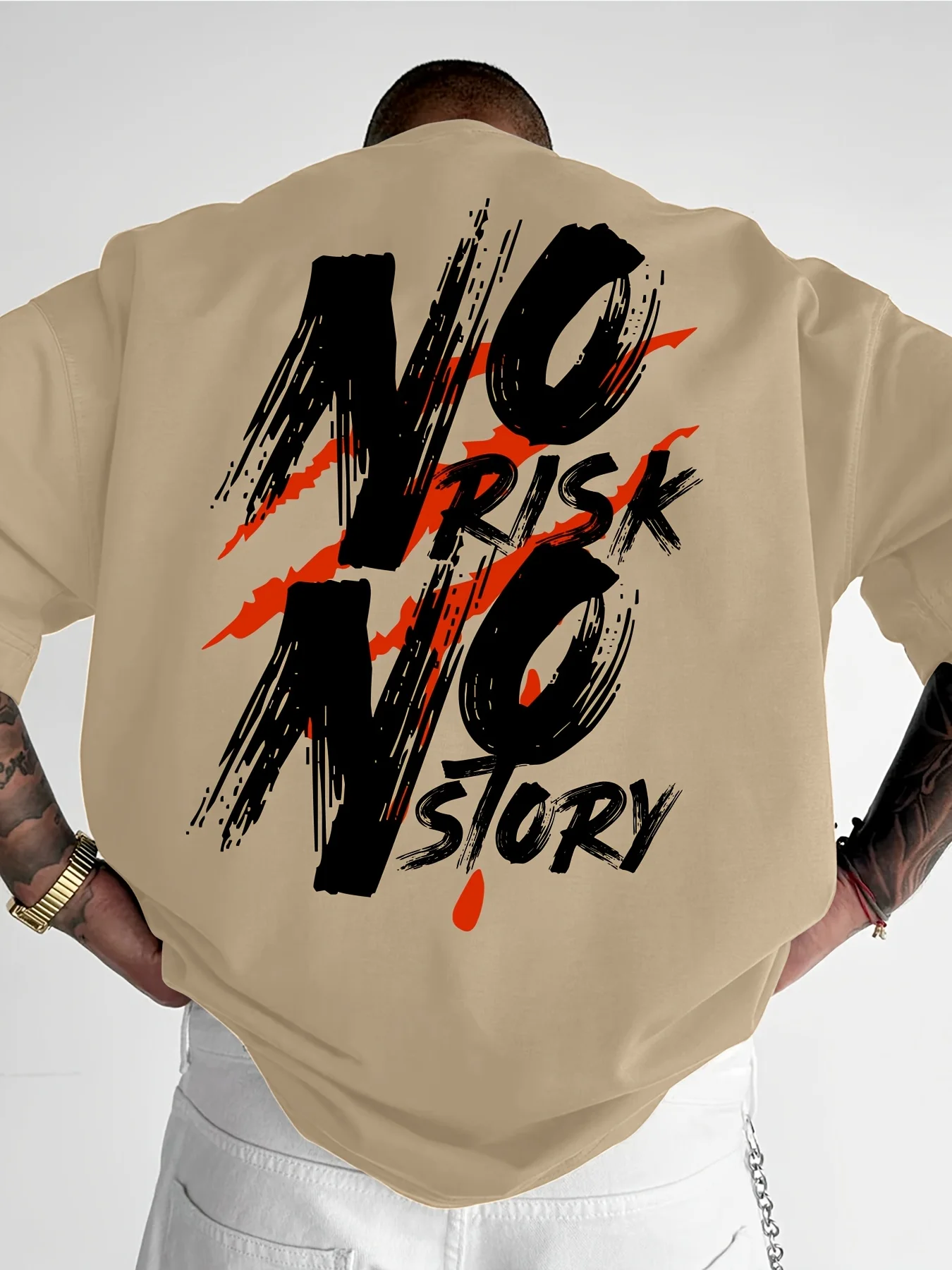 amiseta Streetwear Masculina Verão 2025 | Fibra de Poliéster Premium – Moda Urbana Oversized - Imagem 3