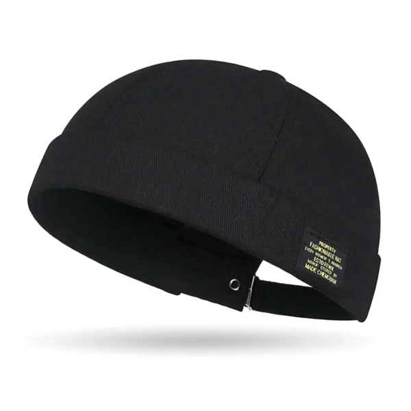 Chapéu Gorro Sem Aba Unissex – Algodão Clássico, Cor Sólida, Estilo Casual - Imagem 5