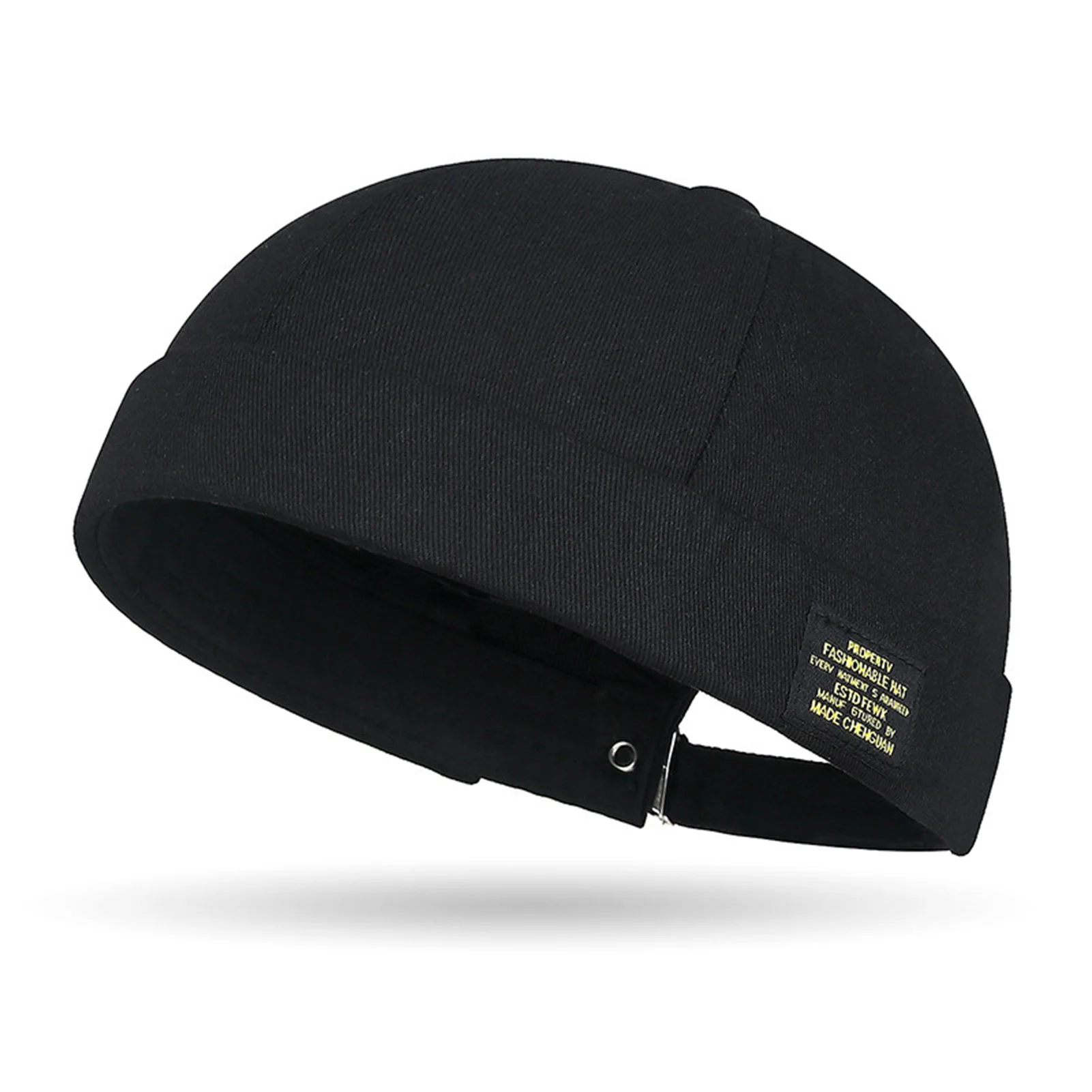 Chapéu Gorro Sem Aba Unissex – Algodão Clássico, Cor Sólida, Estilo Casual - Imagem 5