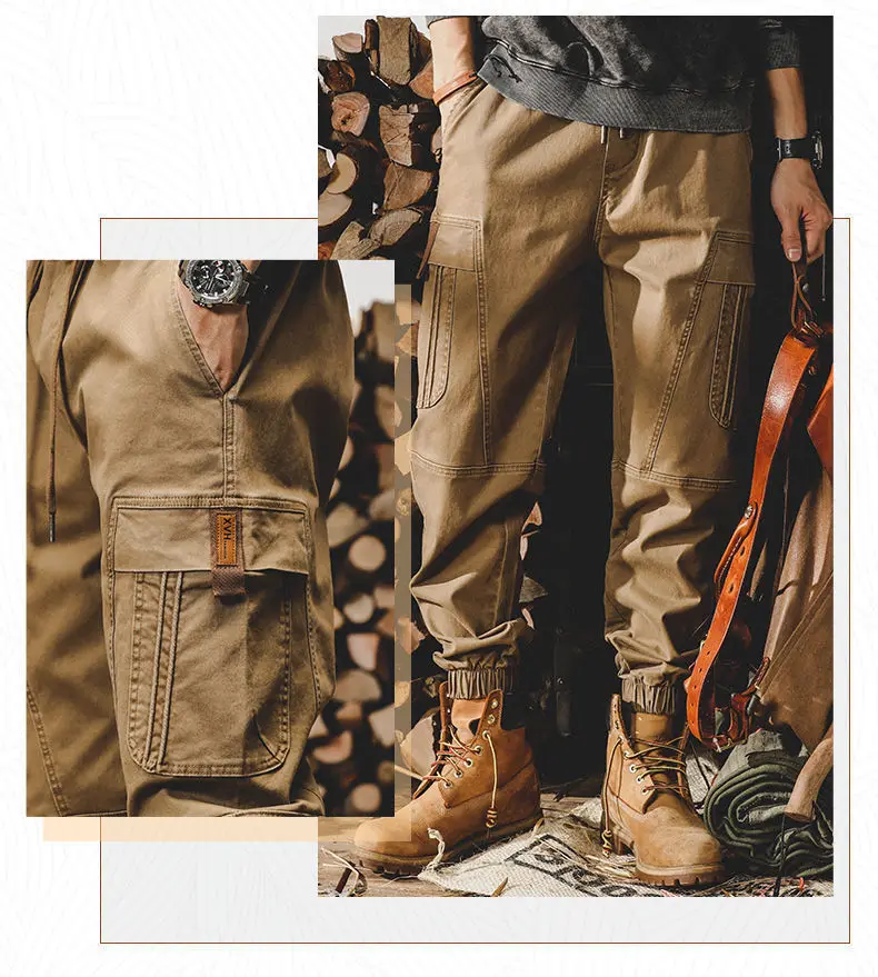 Calça Cargo Preta Masculina – Vintage Streetwear Japonês - Imagem 21