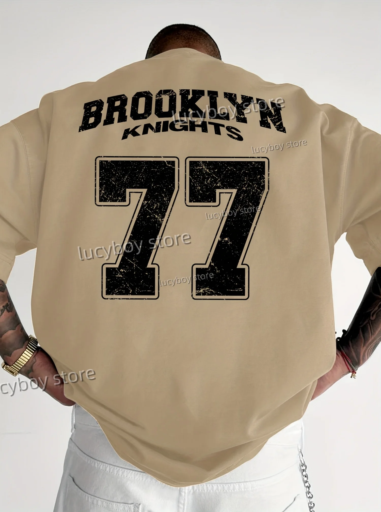 Camiseta Oversized Masculina Brooklyn 77 | Streetwear Esportivo - Imagem 3