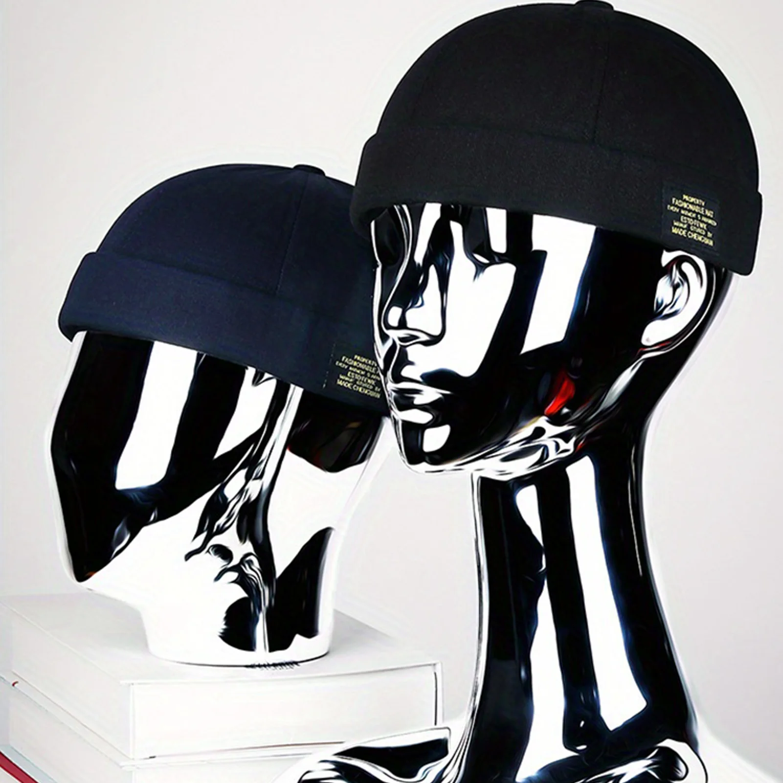 Chapéu Gorro Sem Aba Unissex – Algodão Clássico, Cor Sólida, Estilo Casual - Imagem 6
