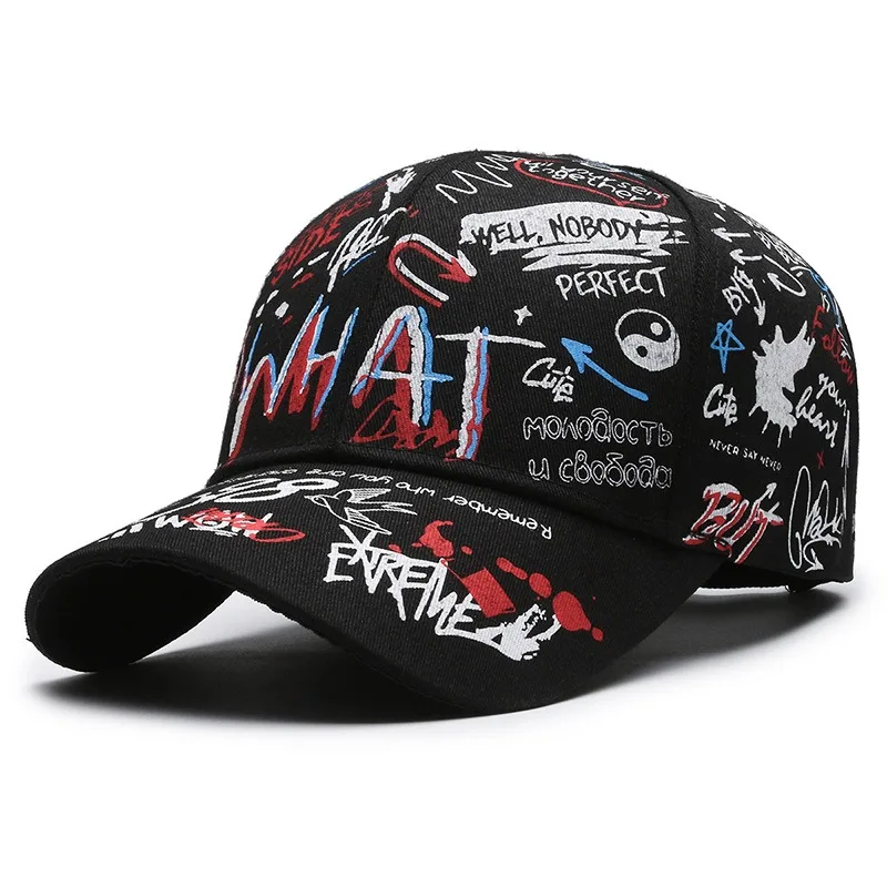 Boné Estilo Graffiti Unissex – Algodão, Moda Feminina e Masculina Casual - Imagem 6