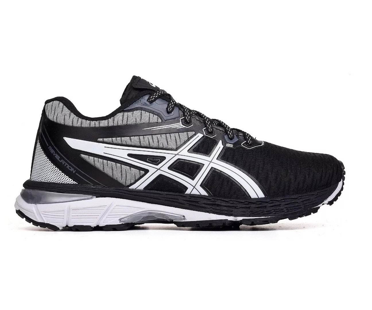 Tênis Asics Gel Revelation Preto e Grafite – Leveza e Estilo - Imagem 3