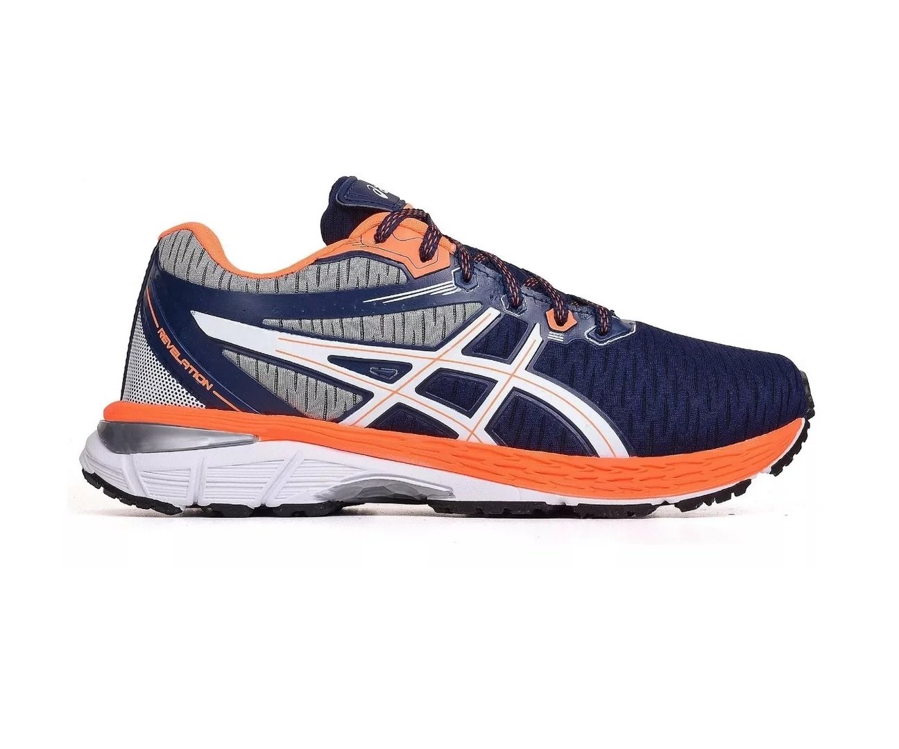 Tênis Asics Gel Revelation Masculino Marinho e Laranja – Conforto e Performance - Imagem 5