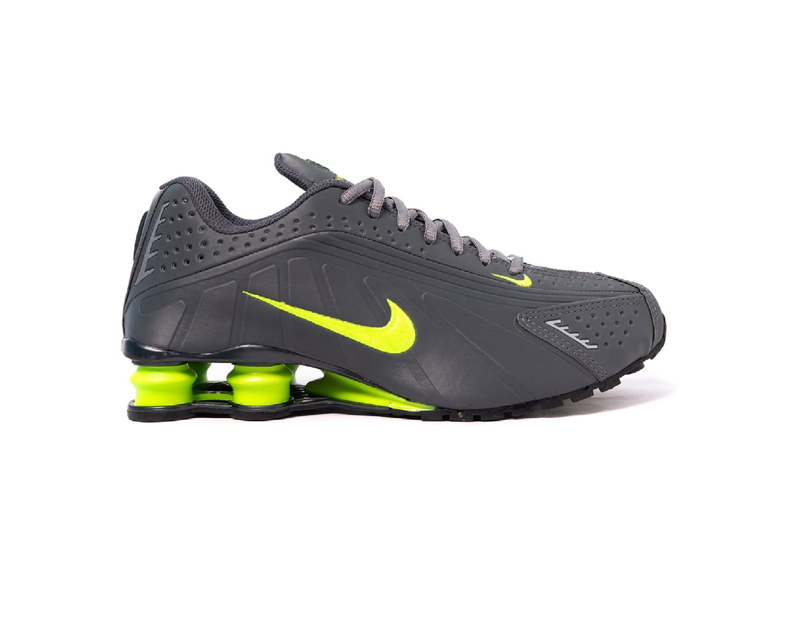 ênis Nike Shox R4 Masculino Grafite e Verde – Tamanho 40 - Imagem 2
