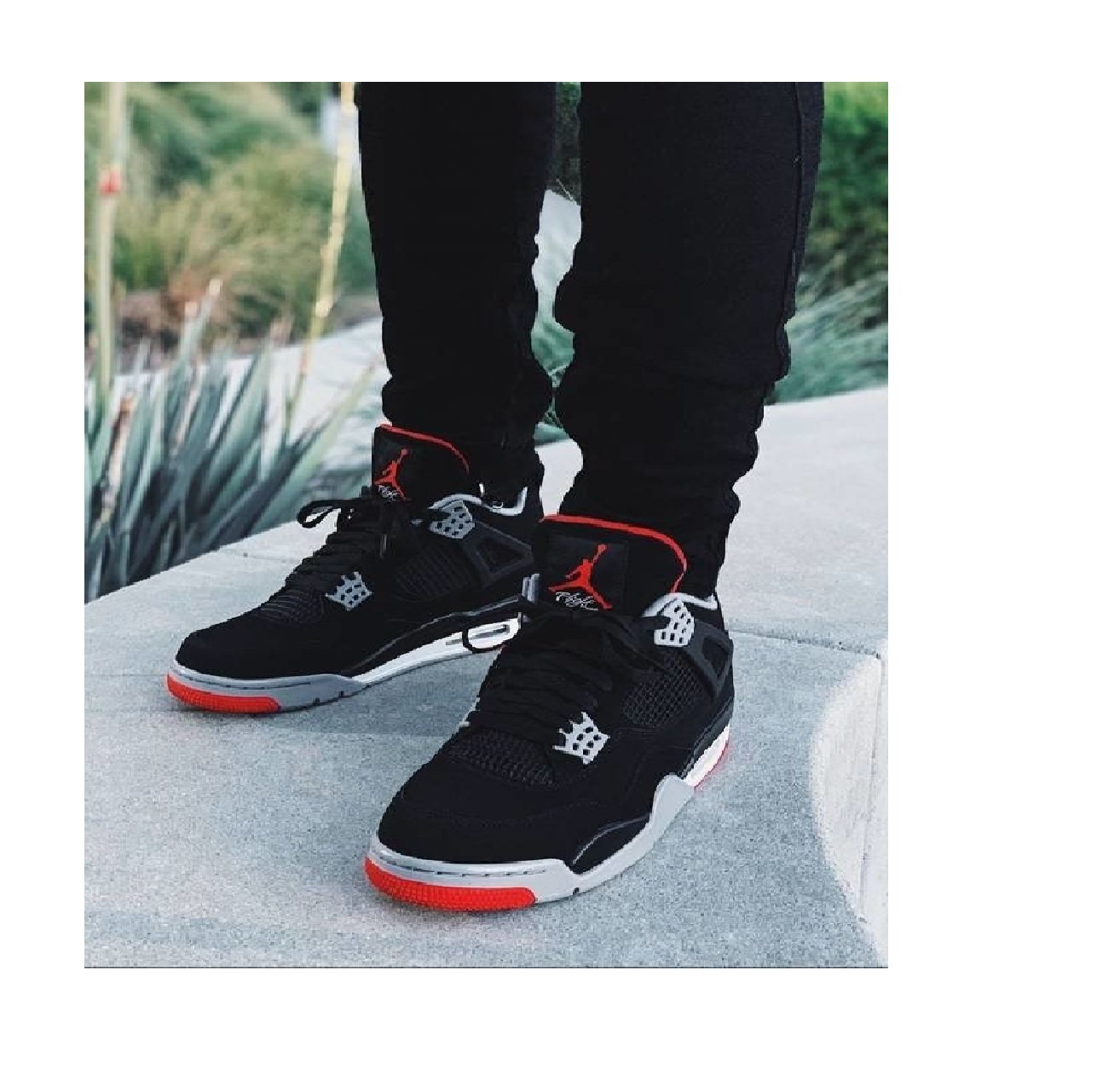Tênis Air Jordan 4 Retro Bred Preto Vermelho Tamanho:42 - Imagem 5