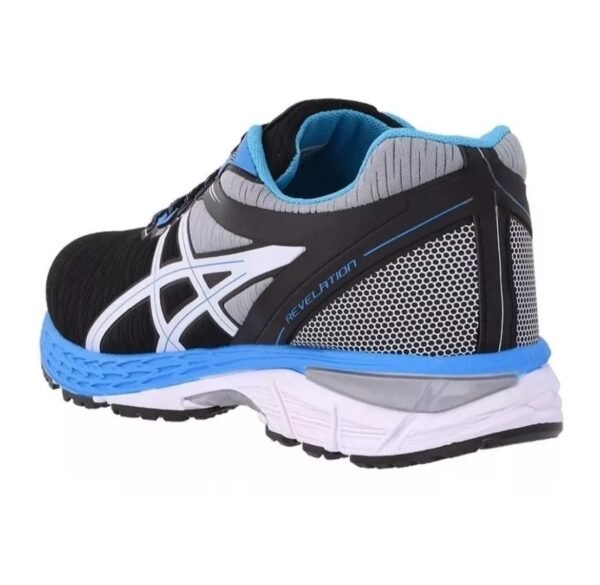 ênis Asics Gel Revelation Masculino Preto e Azul – Conforto e Performance - Imagem 3