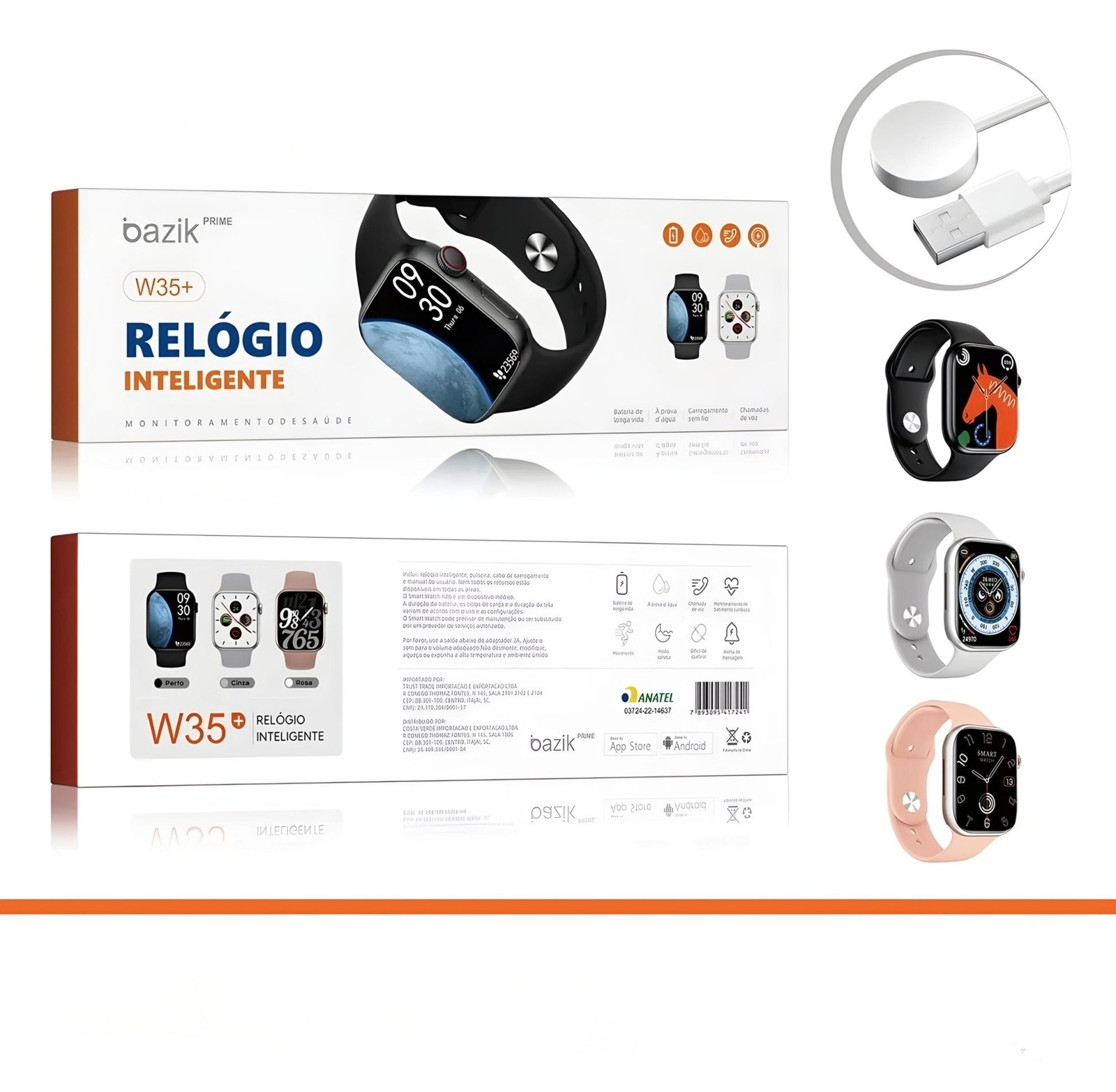 Relógio Inteligente Smartwatch W35+ Basik - Imagem 2