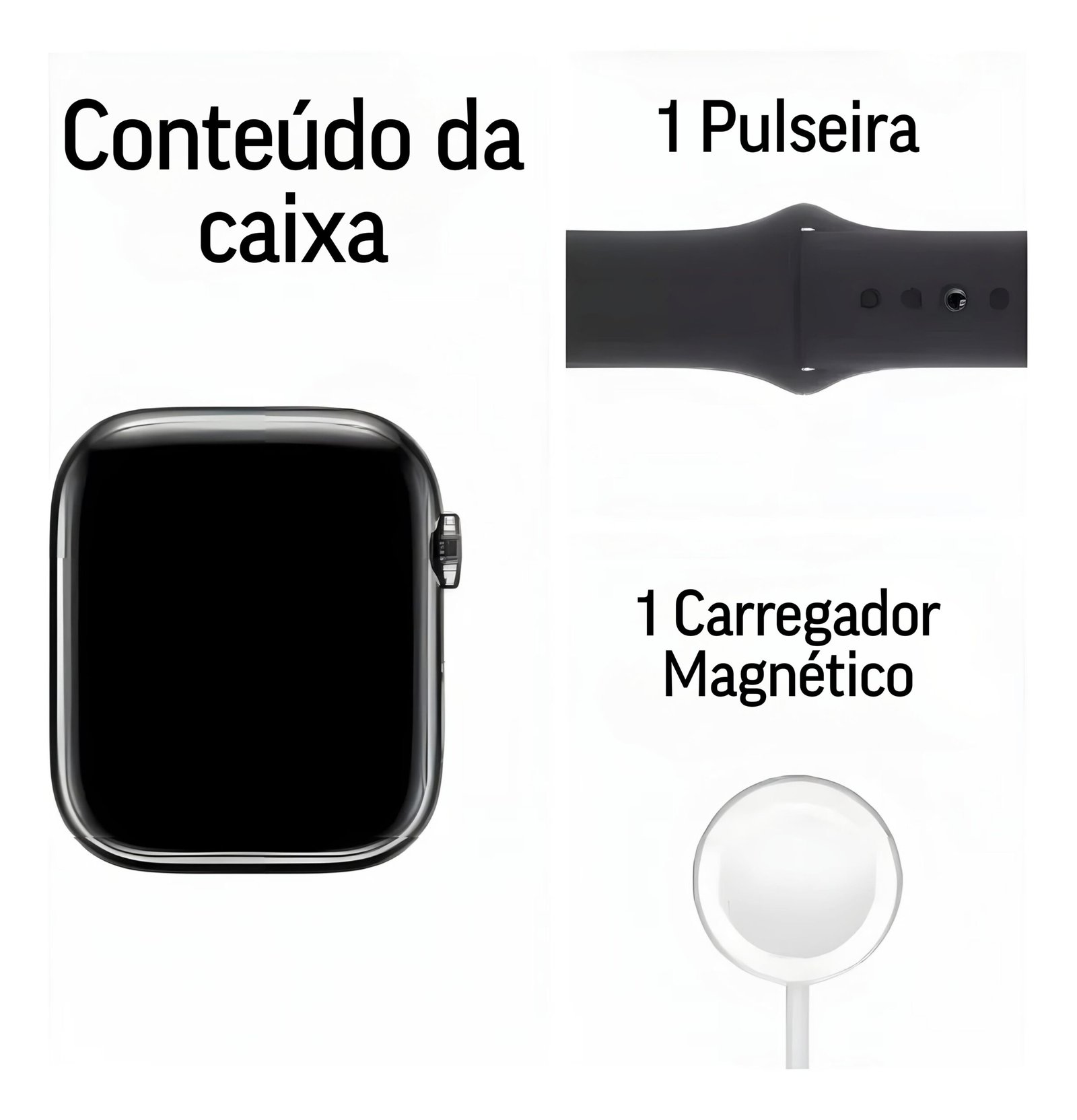 Relógio Inteligente Smartwatch W57 Pro Max NFC Bazik Prime + 7 Pulseiras - Imagem 7