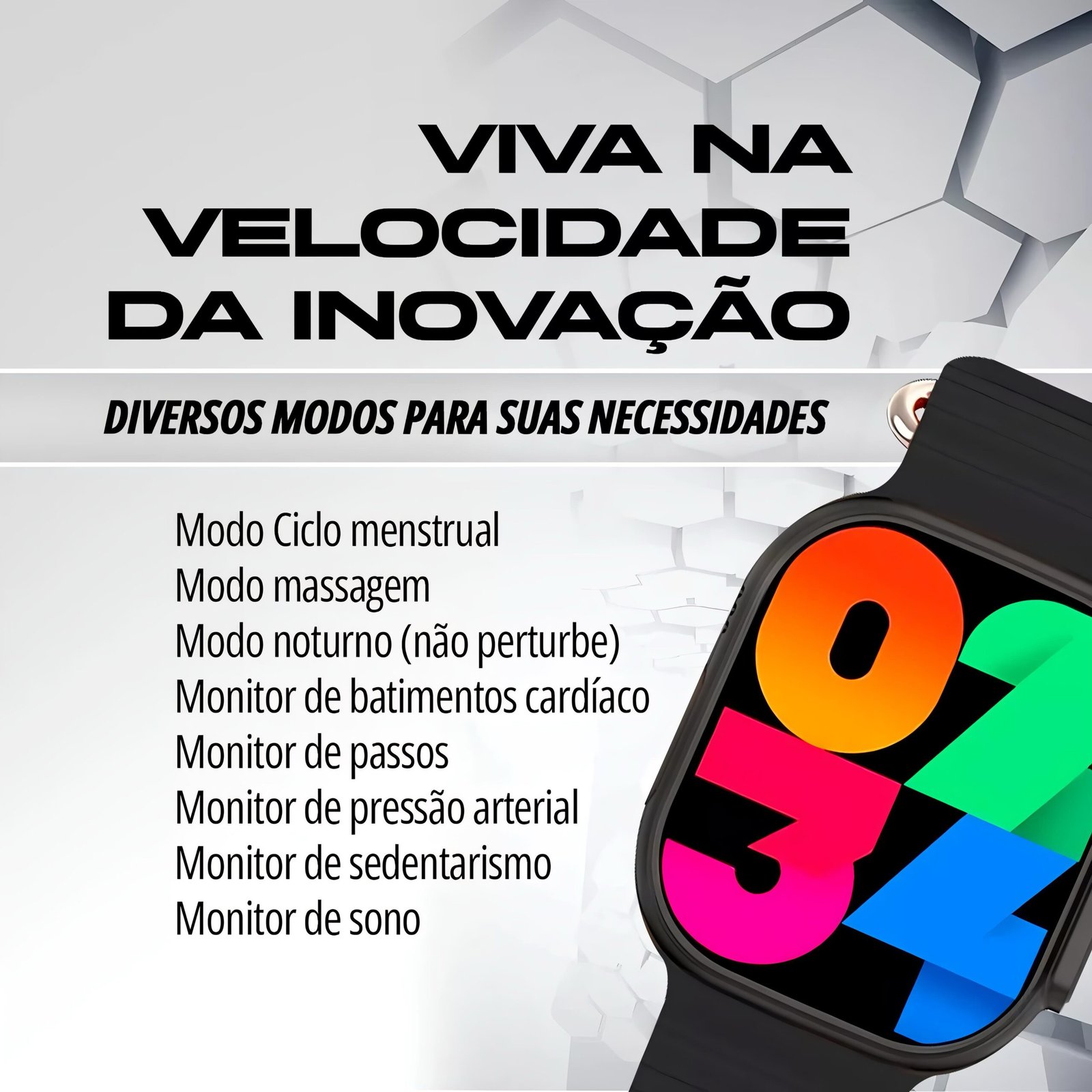 Relógio Inteligente Smartwatch W69 Ultramini NFC Bazik Prime - Imagem 8