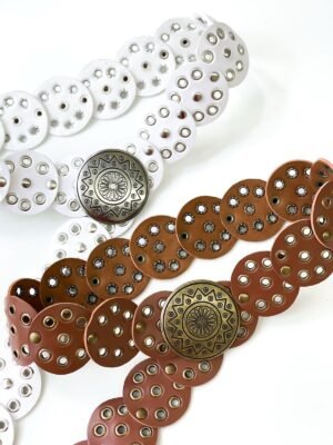 Cinto Feminino Boho Chic com Fivela Naiane Ref. 1448