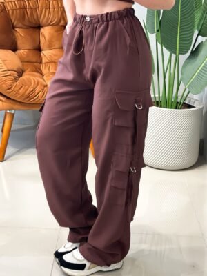 Calça em Alfaiataria Sensoriale Cargo Parachute Karen Ref. 1553